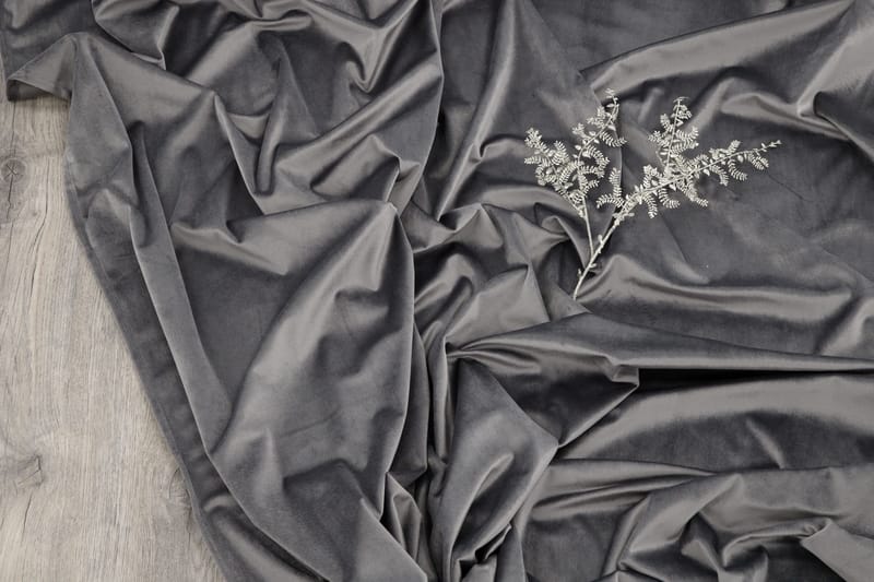 Mary Gardin 135x250 cm - Grå - Products - Textil & mattor - Gardiner - Gardinlängder - Kanallängd