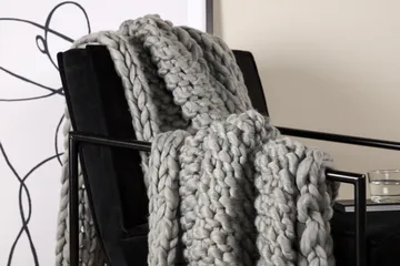 Kate Pläd 130x170 cm - Ljusgrå - Products - Textil & mattor - Filt & pläd