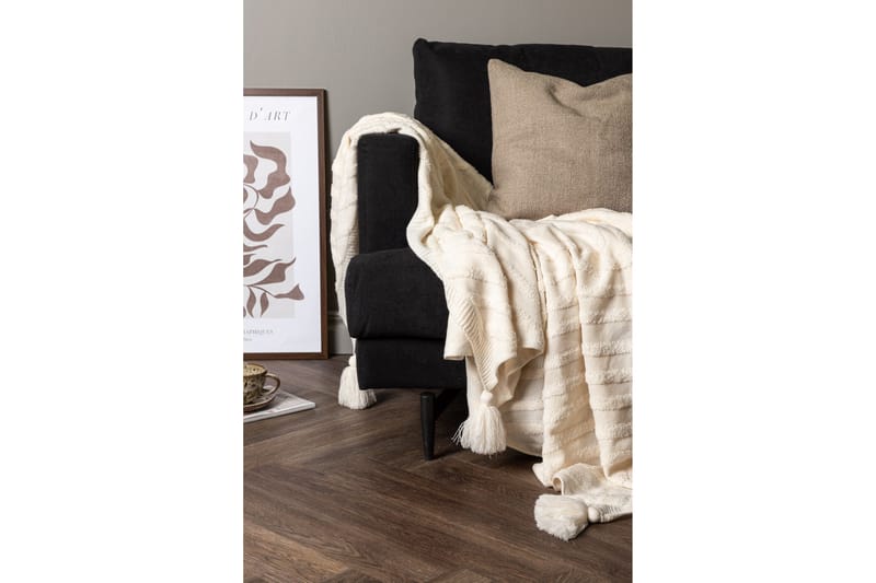 Katlyn Pläd 130x170 cm - Vit - Products - Textil & mattor - Filt & pläd