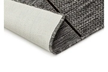 Madrid Square Flatvävd Matta 80x240 - Grå/Svart - Products - Textil & mattor - Matta - Flatvävd matta