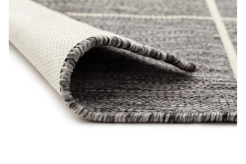 Madrid Square Flatvävd Matta 80x340 - Grå/Vit - Products - Textil & mattor - Matta - Flatvävd matta