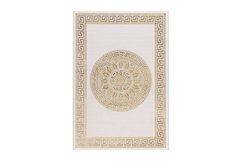 Ankara Wiltonmatta 240x340 cm, Beige/Guld