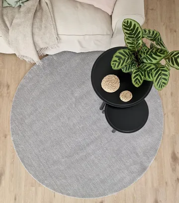Feel Matta 240 Rund - Silver - Products - Textil & mattor - Matta - Modern matta - Ryamatta