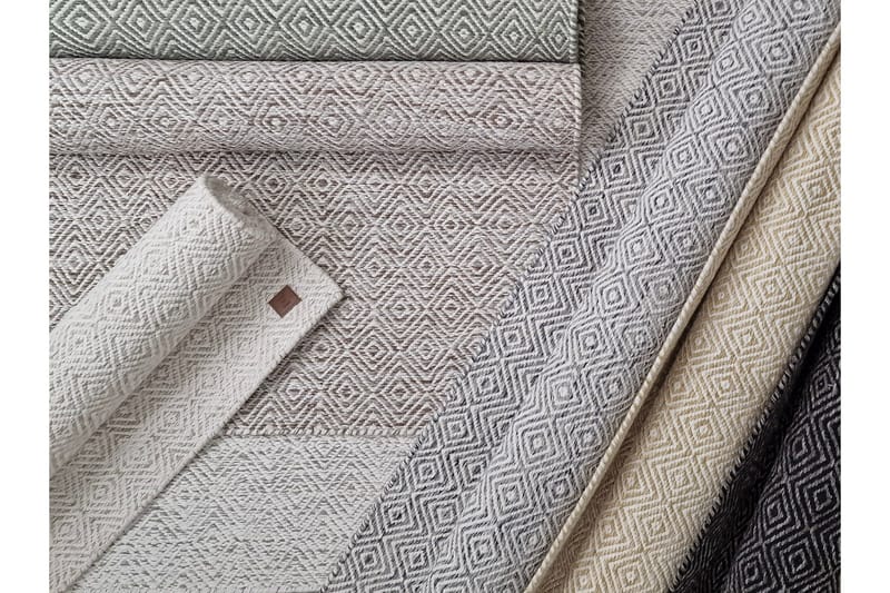 Gåsöga Ullmatta 140x200 cm Rektangulär - Beige - Products - Textil & mattor - Matta - Modern matta - Ullmatta