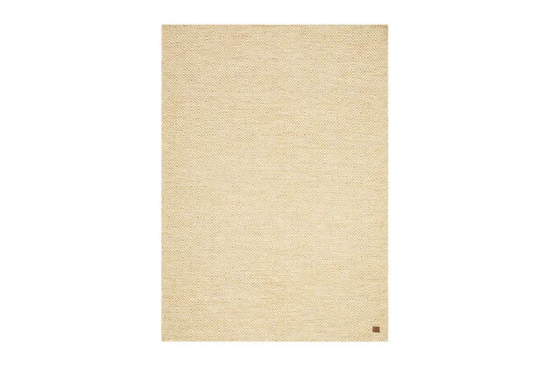 Gåsöga Ullmatta 160x230 cm Rektangulär, Gul