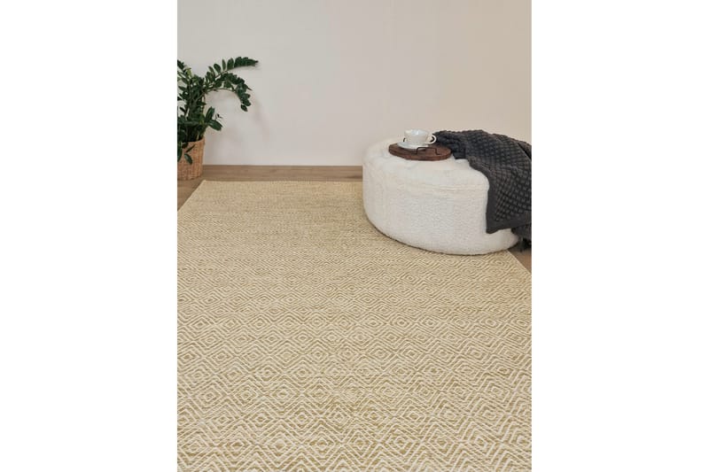 Gåsöga Ullmatta 300x400 cm Rektangulär - Gul - Products - Textil & mattor - Matta - Modern matta - Ullmatta