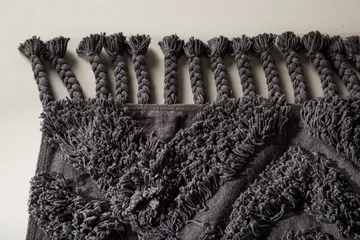 Hilma Bomullsmatta Rektangulär 70x200 cm - Mörkgrå - Products - Textil & mattor - Matta - Modern matta - Bomullsmatta