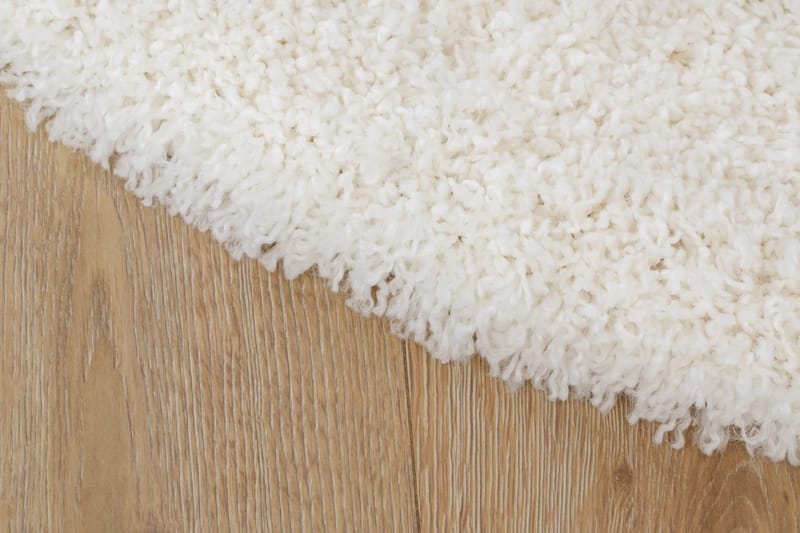 Lounge Ryamatta 200 cm Rund - Vit - Products - Textil & mattor - Matta - Modern matta - Ryamatta