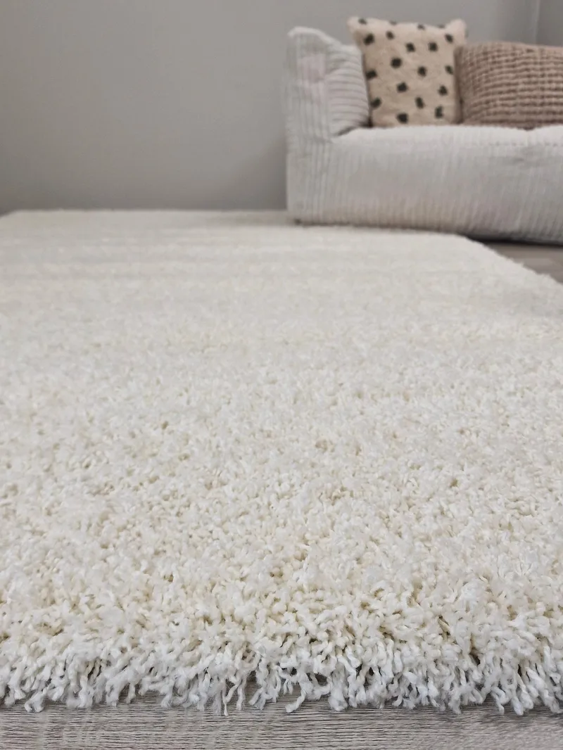 Lounge Ryamatta 200x290 cm Rektangulär - Vit - Products - Textil & mattor - Matta - Modern matta - Ryamatta