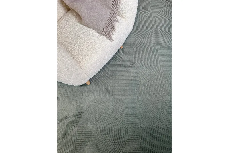 Momita Friezematta 80x250 cm Oblong - Grön - Products - Textil & mattor - Matta - Modern matta - Wiltonmatta