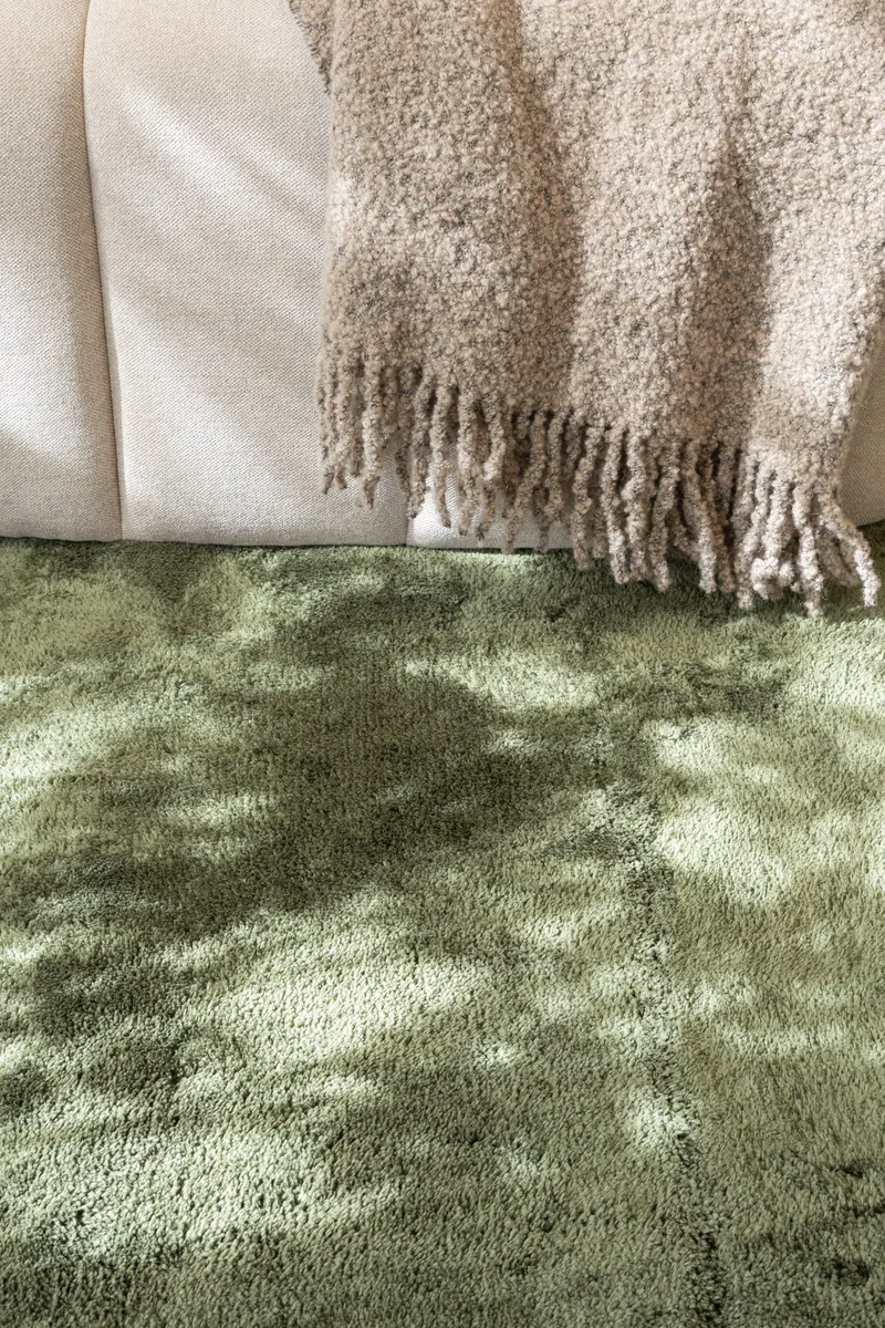 Cozy Ryamatta 133x190 cm Rektangulär - Grön - Products - Textil & mattor - Matta - Modern matta - Ryamatta