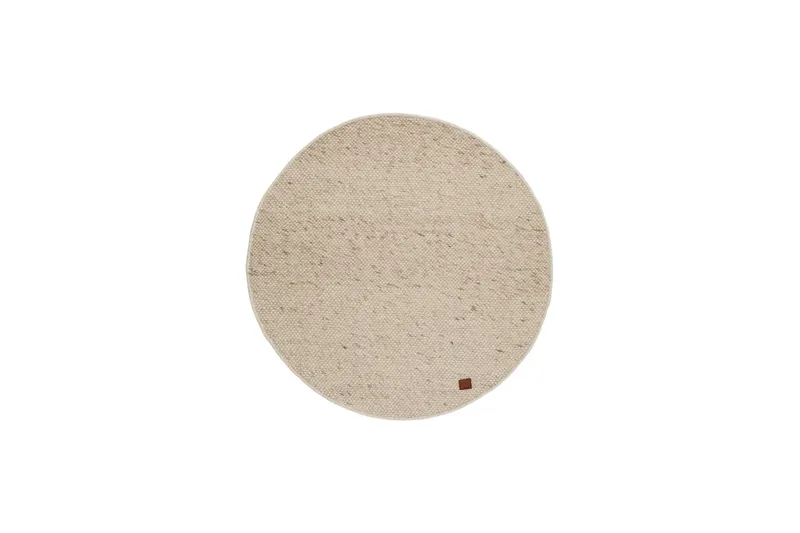 Skagen Ullmatta 200 cm Rund, Naturmelange