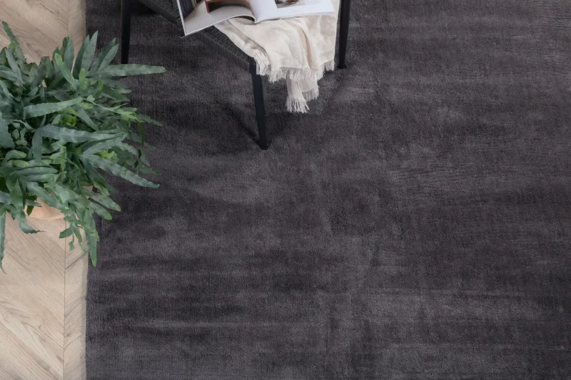 Undra Viskos-look Matta 200x300 - Mörkgrå - Products - Textil & mattor - Matta - Modern matta - Viskosmatta & konstsilkesmatta