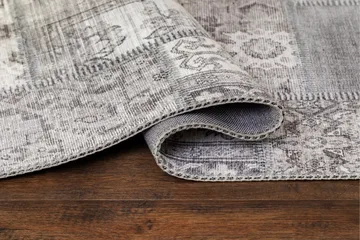 Patchwork Wiltonmatta 80x300 cm Rektangulär - Silver - Products - Textil & mattor - Matta - Modern matta - Wiltonmatta