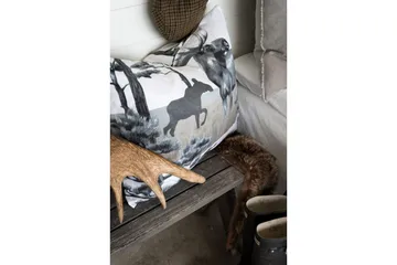 Påslakanset Enkelsäng 2-Dels Älg Grå - Borganäs of Sweden - Products - Textil & mattor - Sängkläder - Bäddset & påslakanset - Påslakanset dubbelsäng