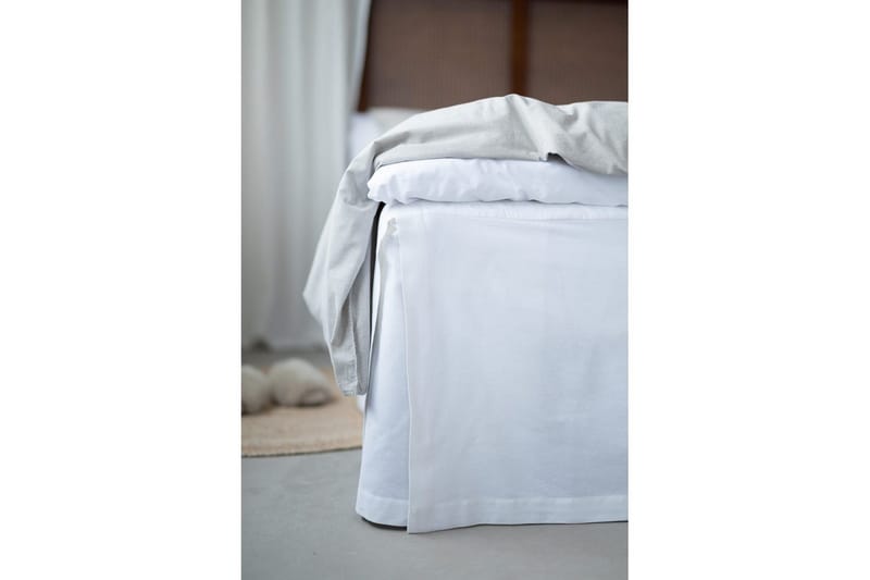 Sängkappa Borganäs of Sweden - 160 x 200 + 58 cm, Vit - Products - Textil & mattor - Sängkläder - Sängkappa & kantklädsel - Sängkappa enkelsäng