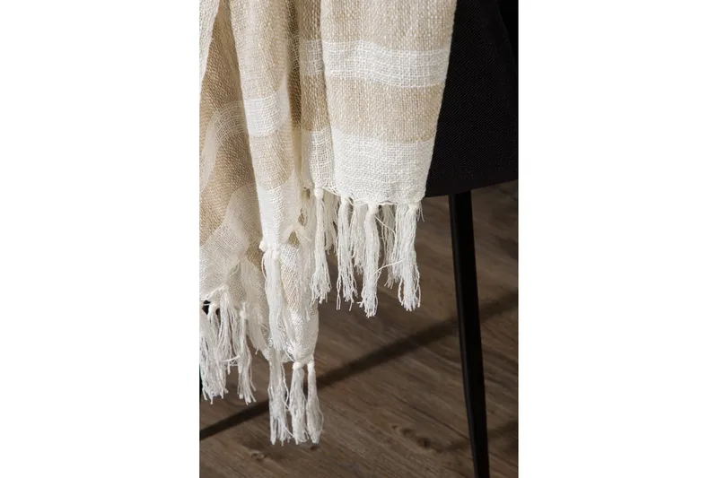 Sandy Pläd 130x170 cm - Offwhite/Beige/Brun - Products - Textil & mattor - Filt & pläd