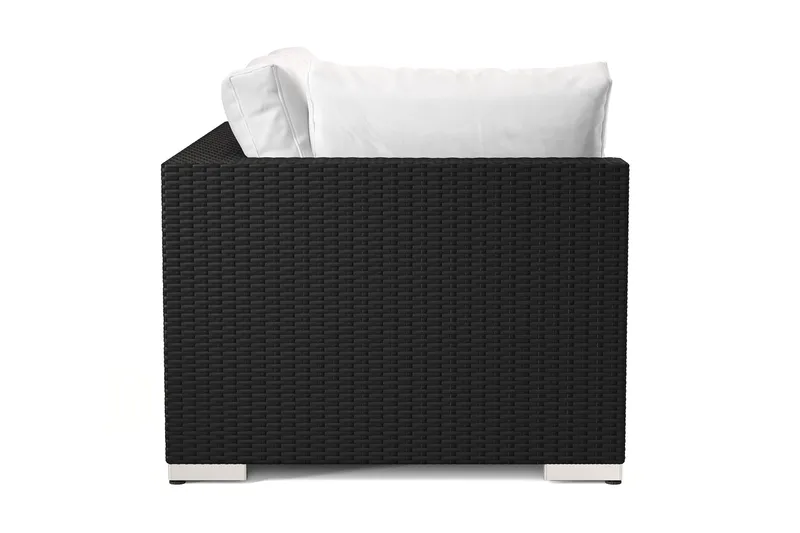 Bahamas Högermodul utomhus 140 cm i konstrotting - Svart - Products - Utemöbler & utemiljö - Övrigt utemöbler - Moduler utesoffa