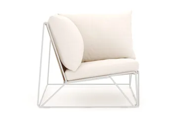 Usteryd hörnmodul utomhus i järn med vattenavisande dyna i beige - Beige - Products - Utemöbler & utemiljö - Övrigt utemöbler - Moduler utesoffa