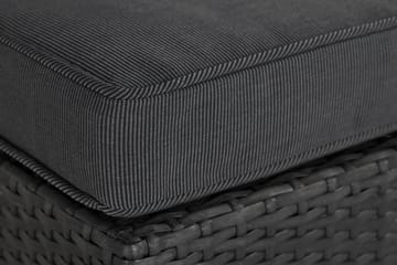 Wisconsin Premium Mittmodul utomhus i konstrotting - Svart - Products - Utemöbler & utemiljö - Övrigt utemöbler - Moduler utesoffa - Mittmodul utesoffa