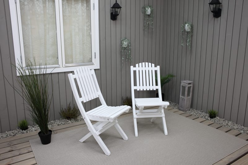 Delpino Klappstol Utomhus - Vit - Products - Utemöbler & utemiljö - Balkong & altan - Balkongmöbler - Balkongstol