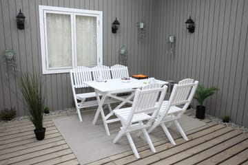 Delpino Klappstol Utomhus - Vit - Products - Utemöbler & utemiljö - Balkong & altan - Balkongmöbler - Balkongstol