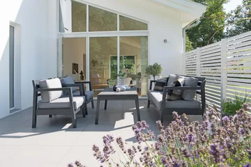 Hillerstorp Utestoltö Lounge Utesoffa - Grå|Svart - Products - Utemöbler & utemiljö - Balkong & altan - Balkongmöbler - Balkongsoffa