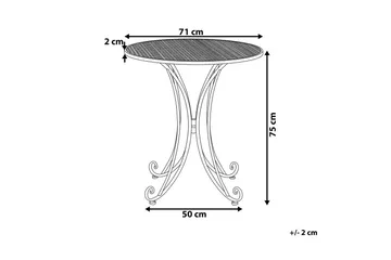 Runt bord Cilento - Products - Utemöbler & utemiljö - Balkong & altan - Balkongmöbler - Balkongbord