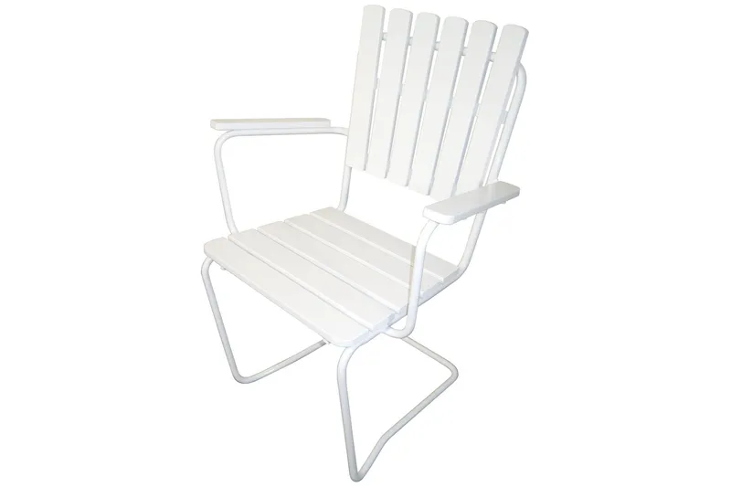 Vaxholm Karmstol Utomhus Vit - KWA - Products - Utemöbler & utemiljö - Balkong & altan - Balkongmöbler - Balkongstol
