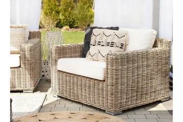 Apriliana Utefåtölj 2-pack - Konstrotting/Ljusbrun - Products - Utemöbler & utemiljö - Loungemöbler - Loungestol utomhus