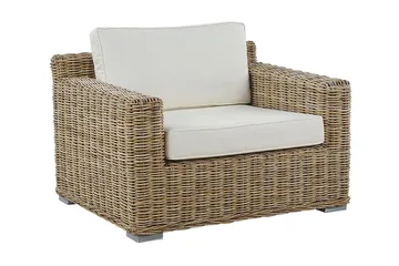 Apriliana Utefåtölj 2-pack - Konstrotting/Ljusbrun - Products - Utemöbler & utemiljö - Loungemöbler - Loungestol utomhus