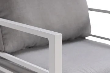 Ariany Soffgrupp - Vit / Gråa dynor - Products - Utemöbler & utemiljö - Loungemöbler - Loungeset & loungegrupp