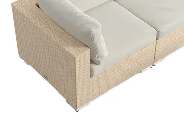 Bahamas utomhus soffgrupp 5-sits med två fåtöljer och bord - Beige - Products - Utemöbler & utemiljö - Loungemöbler - Loungeset & loungegrupp