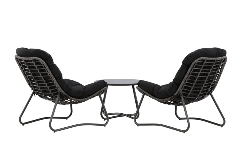 Cala Soffgrupp Utomhus 2-sits - Svart - Products - Utemöbler & utemiljö - Loungemöbler - Loungeset & loungegrupp