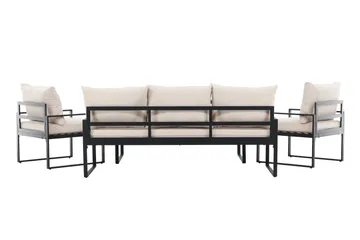 Catania Soffgrupp Utomhus 5-sits - Svart - Products - Utemöbler & utemiljö - Loungemöbler - Loungeset & loungegrupp