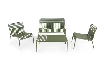 Jarva Liten 4-sits Soffgrupp Utomhus i metall - Oliv - Products - Utemöbler & utemiljö - Loungemöbler - Loungeset & loungegrupp
