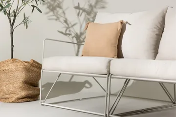 Usteryd 3 sits Loungesoffa - Beige - Products - Utemöbler & utemiljö - Loungemöbler - Loungesoffor