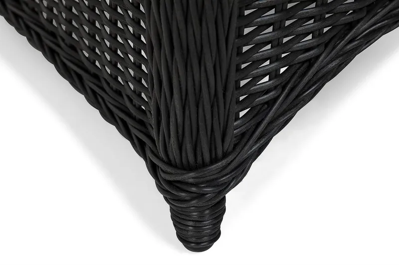 Marcus Light Utefåtölj med Dyna – Loungefåtölj i Konstrotting för Utemöbler - Svart - Products - Utemöbler & utemiljö - Loungemöbler - Loungestol utomhus