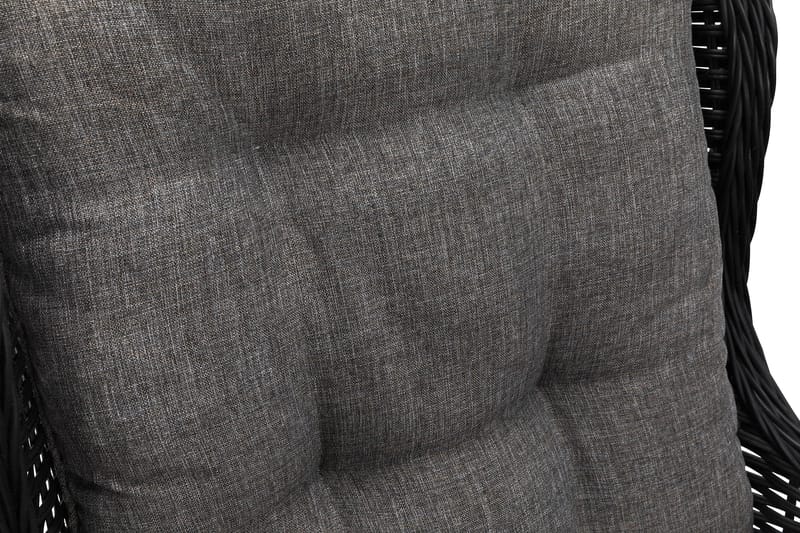 Marcus Soffgrupp 2-sits Ink. Fåtöljer - Svart / Gråa dynor - Products - Utemöbler & utemiljö - Loungemöbler - Loungeset & loungegrupp