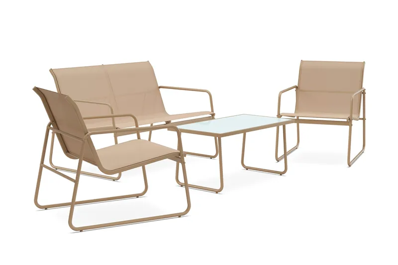 Pelanda Loungegrupp Utomhus - Beige - Products - Utemöbler & utemiljö - Loungemöbler - Loungeset & loungegrupp