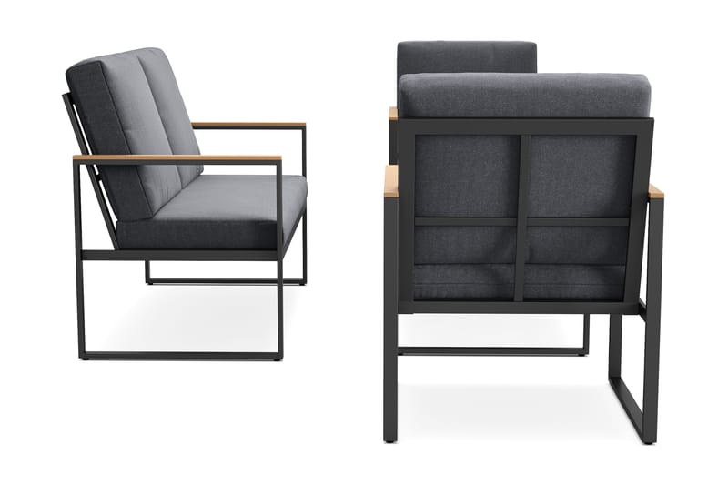 Serena Soffgrupp Utomhus  4-sits - Antracit - Products - Utemöbler & utemiljö - Loungemöbler - Loungeset & loungegrupp