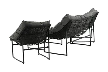 Tina Loungegrupp Utomhus 4-sits - Svart - Products - Utemöbler & utemiljö - Loungemöbler - Loungeset & loungegrupp