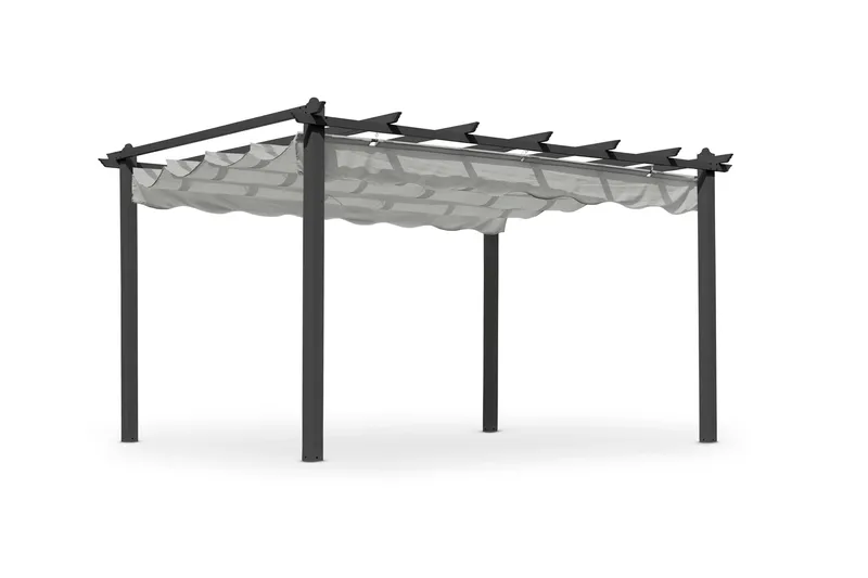 Pergola Hillerstorp Skanör 300 x 400 cm, Svart/Vit