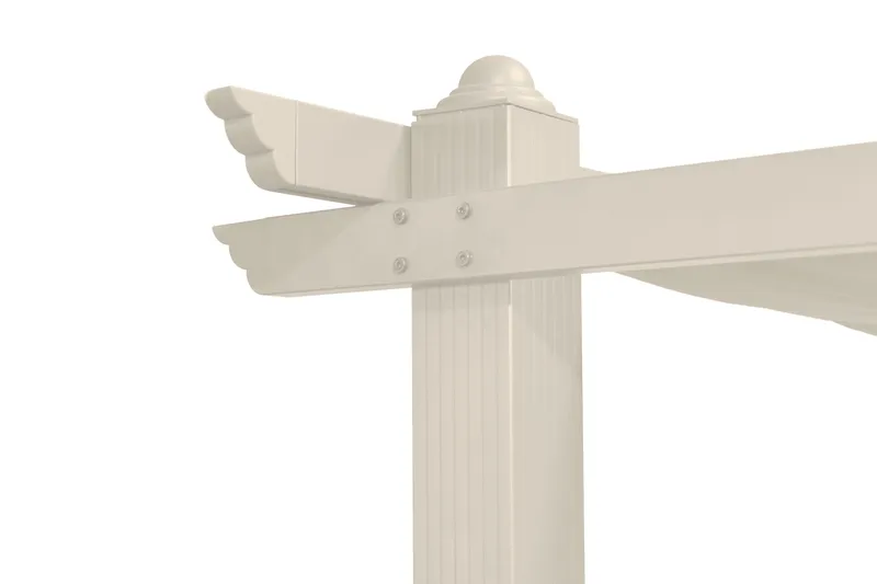 Porto Pergola 3x3 m i aluminium med tak för solskydd - Beige - Products - Utemöbler & utemiljö - Solskydd - Pergola