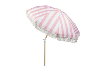 Teulon Parasoll 150 cm - Rosa/Vit/Ljusbrun - Products - Utemöbler & utemiljö - Solskydd - Parasoll