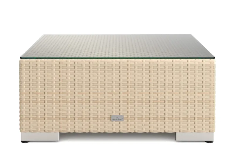 Bahamas Divanmodul - Loungebord utomhus 75x75 cm till soffor - Beige - Products - Utemöbler & utemiljö - Utebord & trädgårdsbord - Loungebord & soffbord utomhus