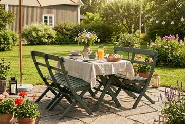 Landet Rektangulärt Matbord utomhus 118x70x74 cm i akacia trä - Mörkgrön - Products - Utemöbler & utemiljö - Utebord & trädgårdsbord - Matbord utomhus