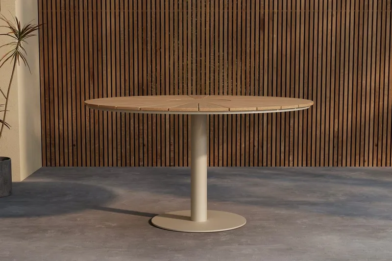 Runt matbord Croft 120 cm Utomhus, Beige