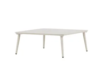 Lina Soffbord och Utebord 90 cm Aluminium - Vit - Products - Utemöbler & utemiljö - Utebord & trädgårdsbord - Loungebord & soffbord utomhus