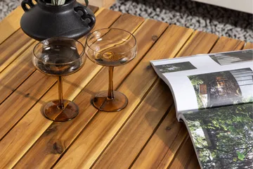 Penh Soffbord och Loungebord Utomhus 100 cm Trä Akacia - Brun - Products - Utemöbler & utemiljö - Utebord & trädgårdsbord - Loungebord & soffbord utomhus